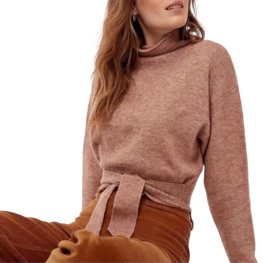 Aritzia Wilfred Lorin Sweater Light Brown L - Picture 2 of 5